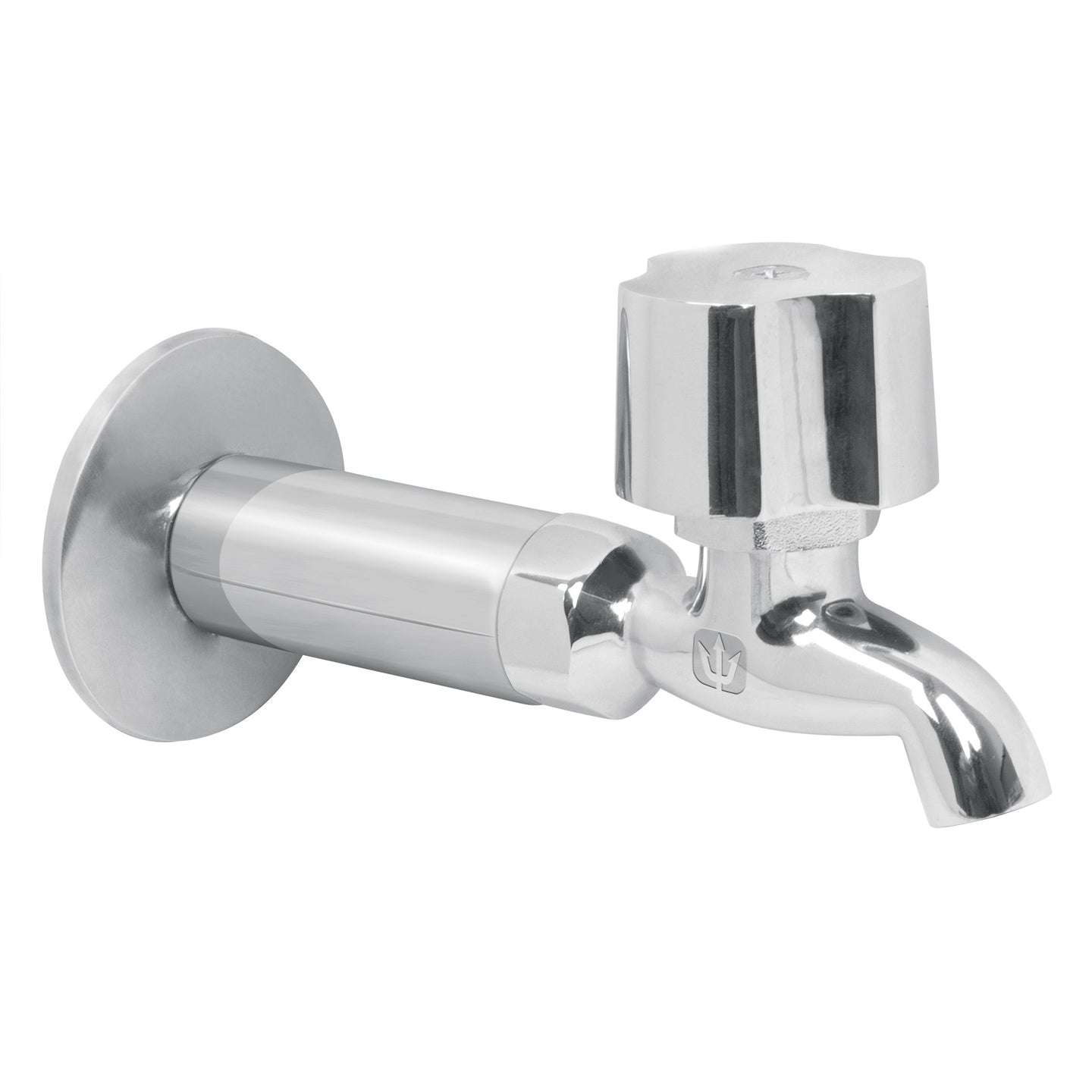 LL-F Llave 1/2" para fregadero con niple y chapetón, cromo, BASIC