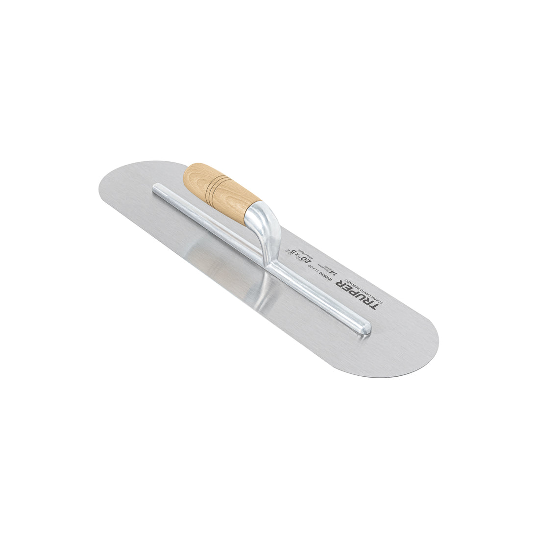 LLA-20 Llana canto redondo 20" x 5" con mango de madera, Truper