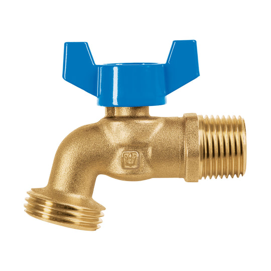 LLE-128L Llave de esfera de latón 1/2" con rosca para manguera, FOSET