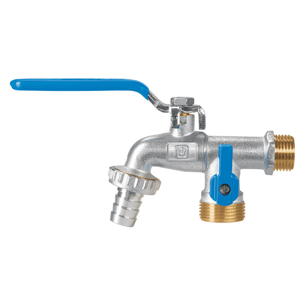 LLED-265L Llave de esfera doble salida 1/2" de latón, FOSET