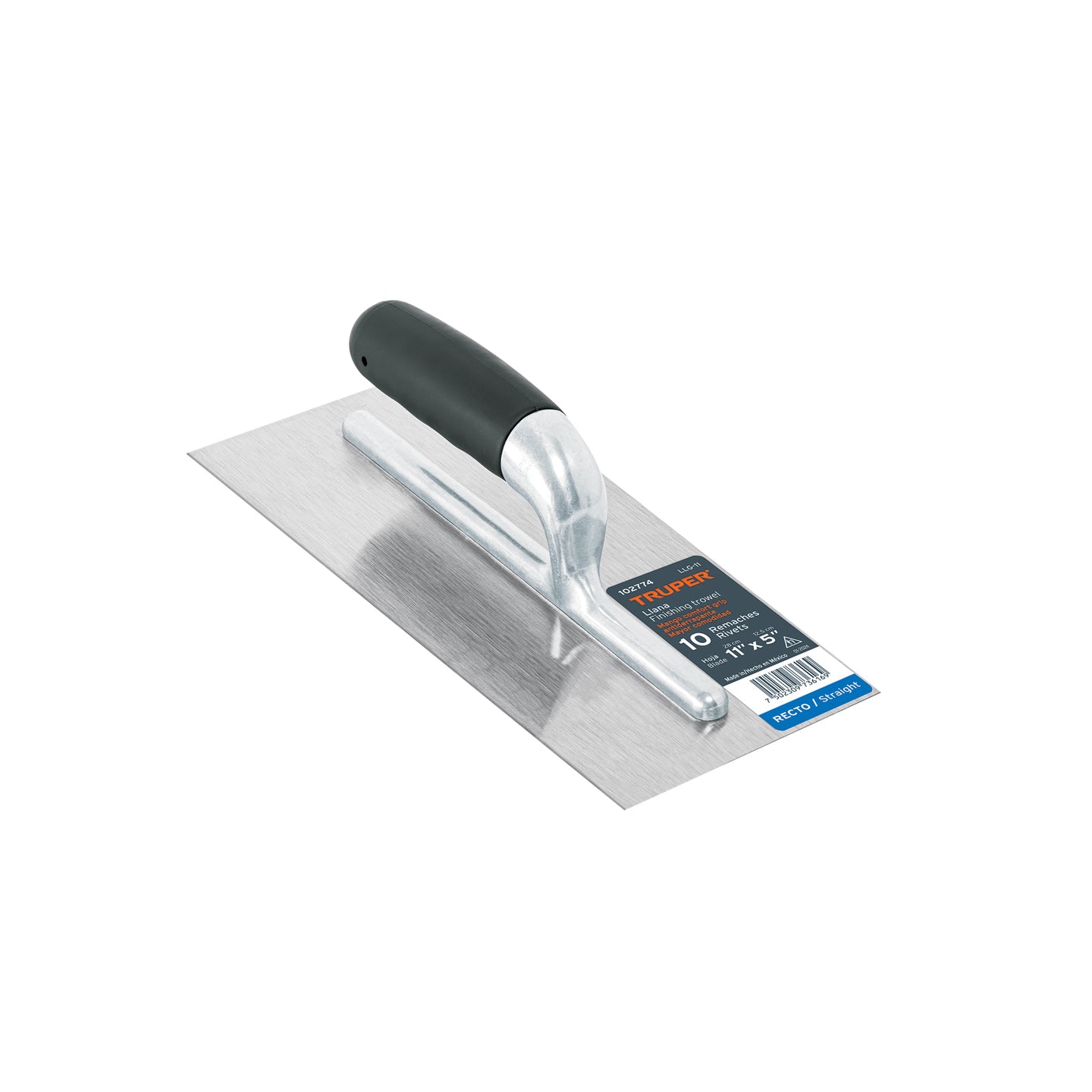 LLG-11 Llana 11" canto recto, 10 remaches, mgo comfort grip, Truper