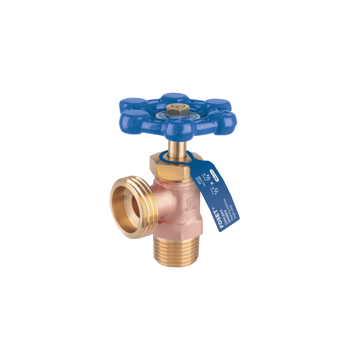 Llave Paso Angular Lavadora Agua Fría Foset LLL-170F | Latón