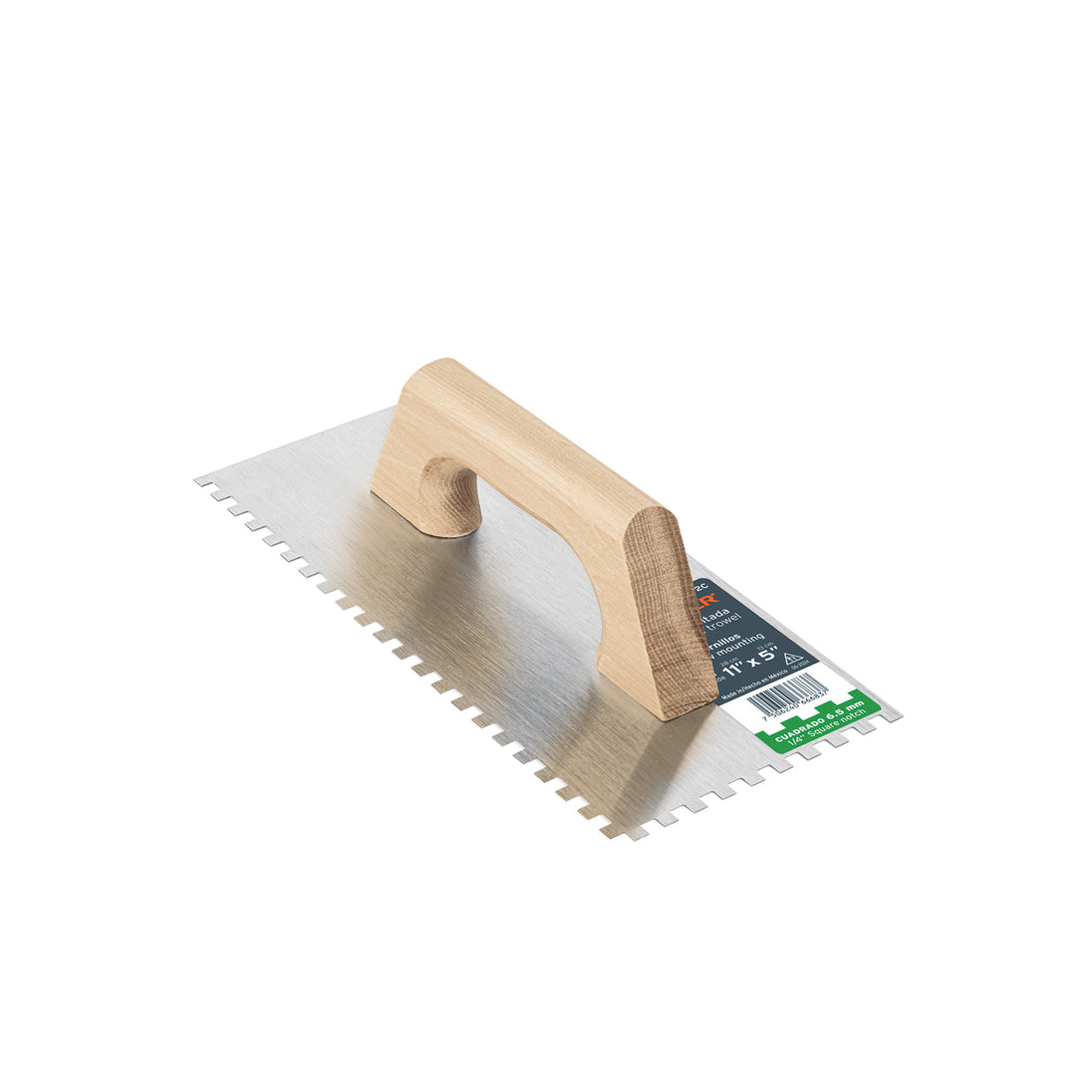 LLM-2C Llana 11" dentado cuadrado 1/4", tipo español, mango madera