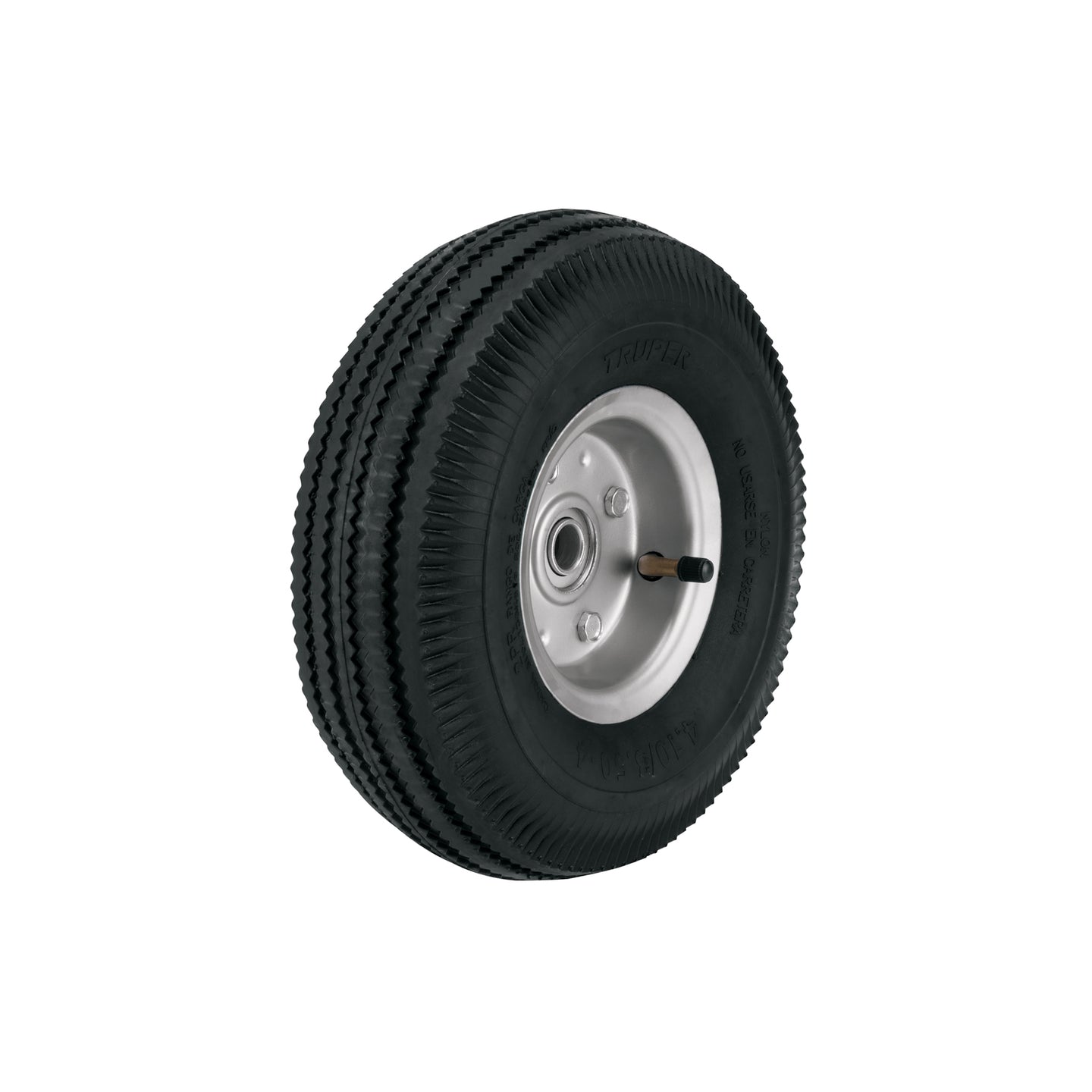 LLN-10L Rueda neumática 10" para eje lateral, Truper