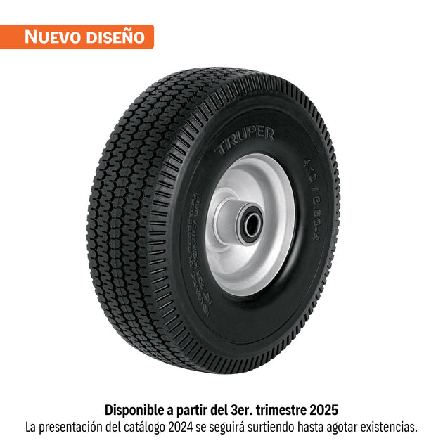 LLX-10C Rueda imponchable 10" para eje central, Truper