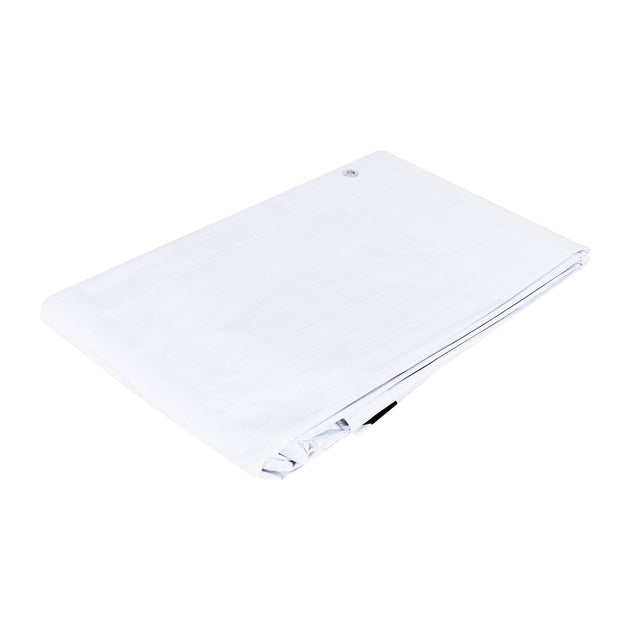 LP-66B Lona de polietileno 6 x 6 m, blanca, 110 g/m2, PRETUL