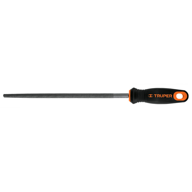 LRB-10T Lima redonda bastarda 10" con mango doble inyección, TRUPER