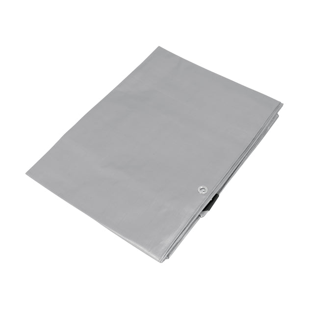 LT-152 Lona de polietileno reforzada 1.5x2 m, gris, 180g/m2, TRUPER