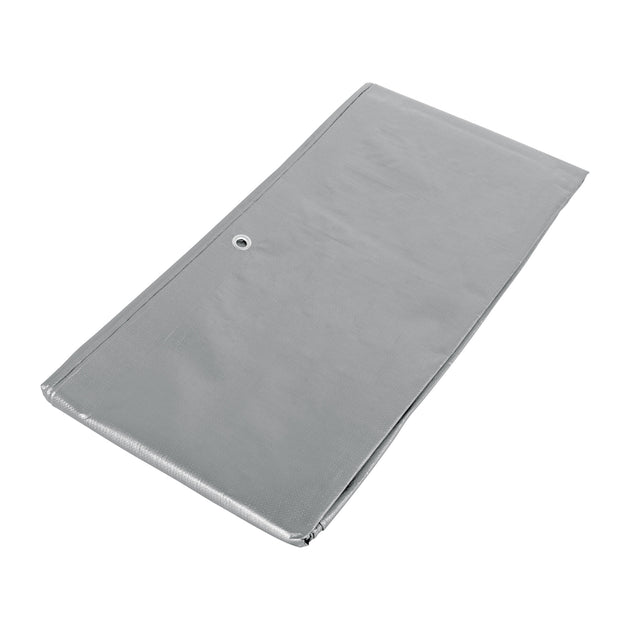 LT-23 Lona de polietileno reforzada 2 x 3 m, gris, 180g/m2, TRUPER