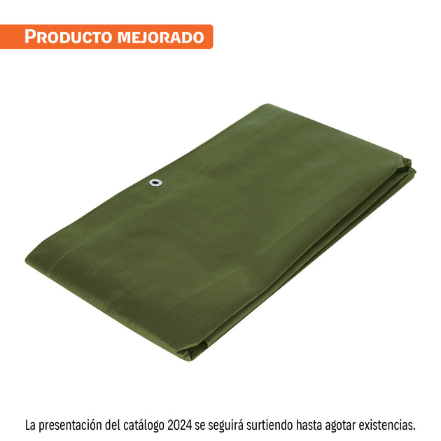LT-23X Lona uso rudo 2 x 3 m, verde olivo, 240 g/m2, TRUPER EXPERT