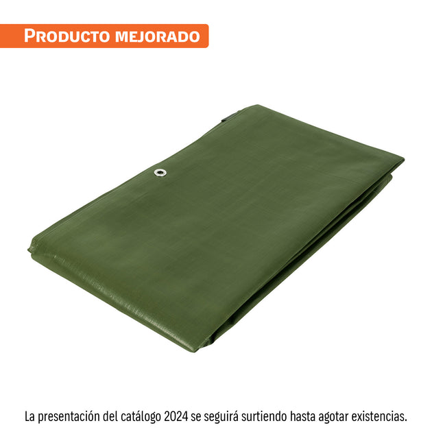 LT-34X Lona uso rudo 3 x 4 m, verde olivo, 240 g/m2, TRUPER EXPERT