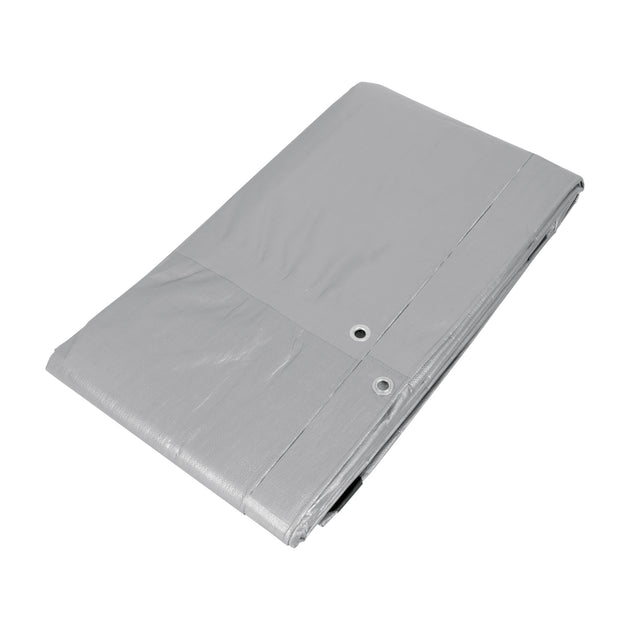 LT-36 Lona de polietileno reforzada 3 x 6 m, gris, 180g/m2, TRUPER