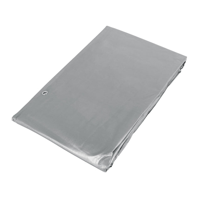 LT-46 Lona de polietileno reforzada 4 x 6 m, gris, 180g/m2, TRUPER