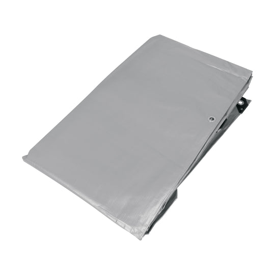 LT-47 Lona de polietileno reforzada 4 x 7 m, gris, 180g/m2, TRUPER