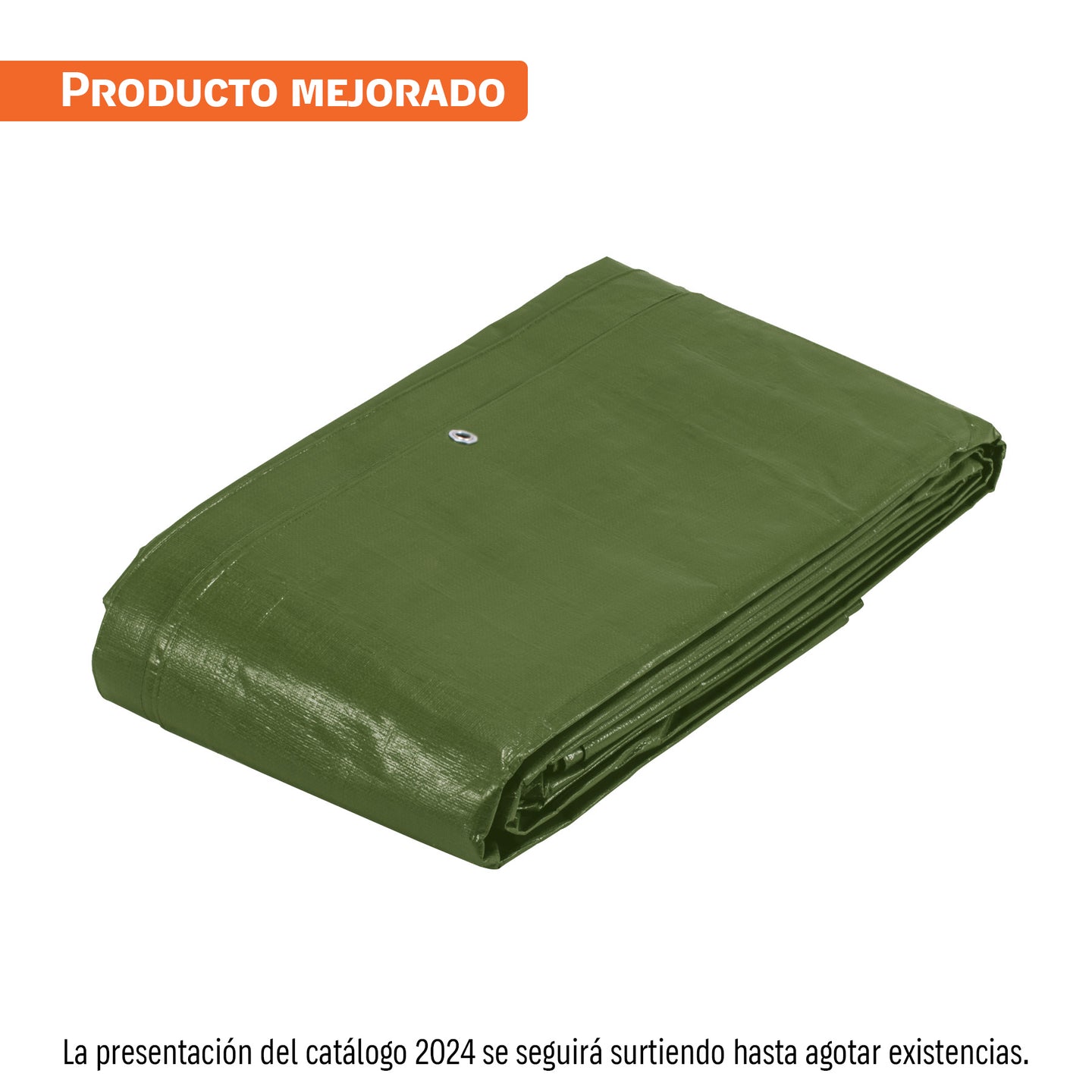 LT-56X Lona uso rudo 5 x 6 m, verde olivo, 240 g/m2, TRUPER EXPERT