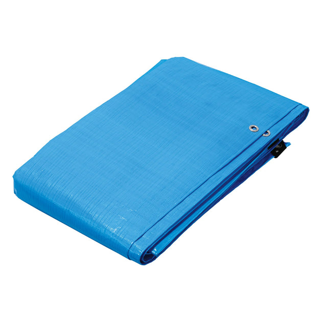 LT-56Z Lona de polietileno reforzada 5 x 6 m, azul, 180g/m2, TRUPER