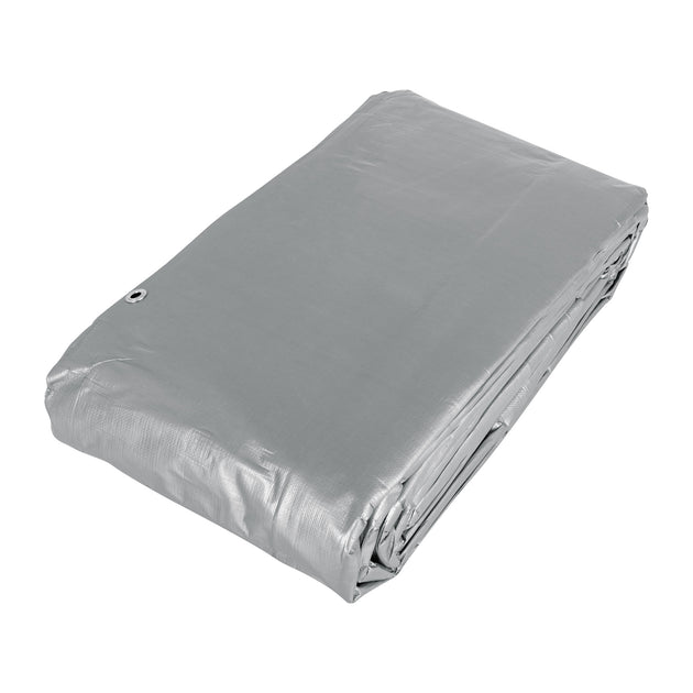 LT-612 Lona de polietileno reforzada 6x12 m, gris, 180g/m2, TRUPER