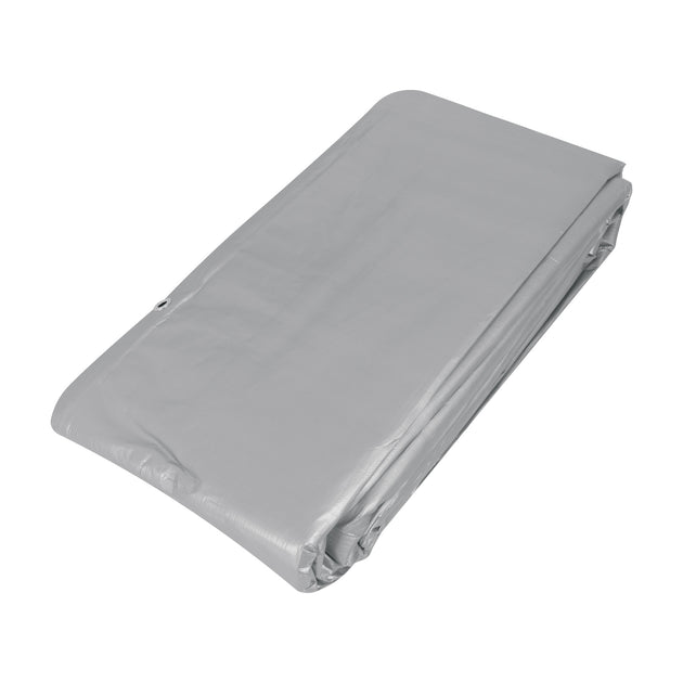 LT-69 Lona de polietileno reforzada 6 x 9 m, gris, 180g/m2, TRUPER