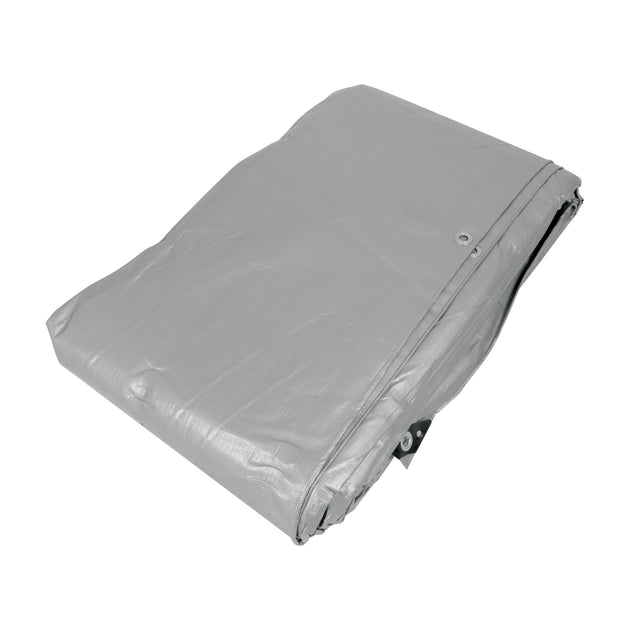 LT-710 Lona de polietileno reforzada 7x10 m, gris, 180g/m2, TRUPER