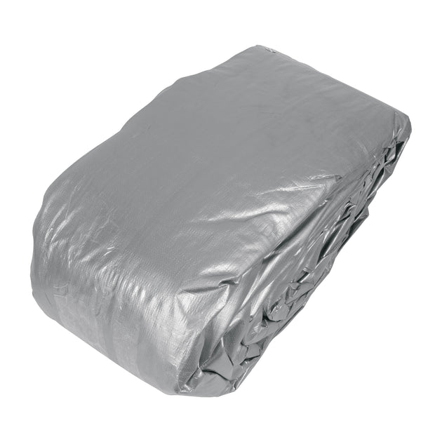 LT-914 Lona de polietileno reforzada 9x14 m, gris, 180g/m2, TRUPER