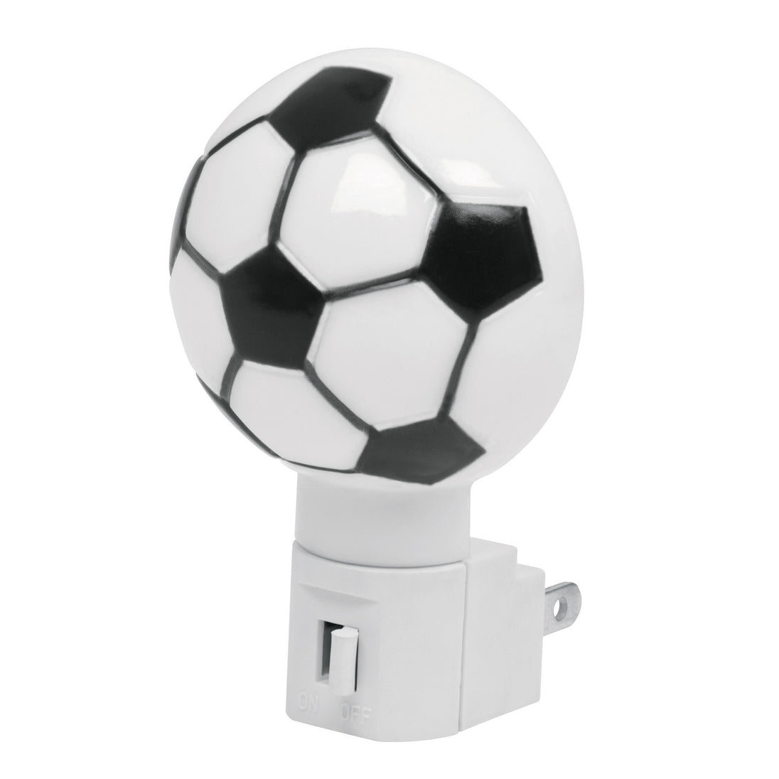 LUZ-04 Luz de noche con lámpara E12, balón soccer, VOLTECK