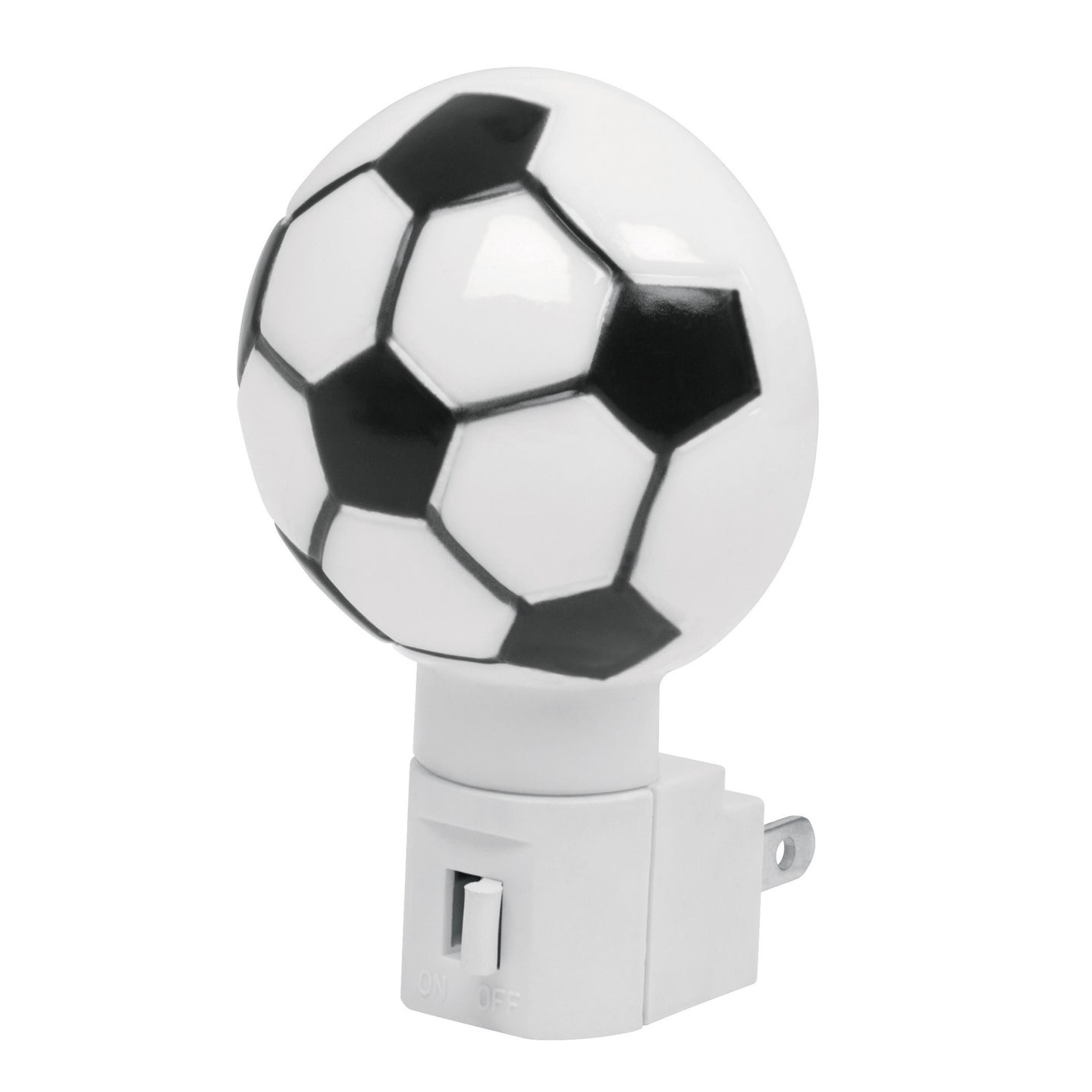 LUZ-04 Luz de noche con lámpara E12, balón soccer, VOLTECK