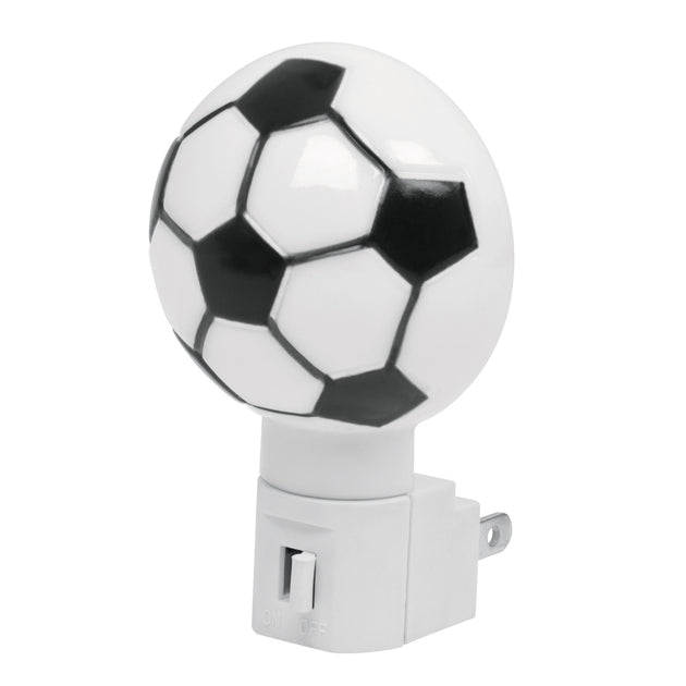 LUZ-04 Luz de noche con lámpara E12, balón soccer, VOLTECK