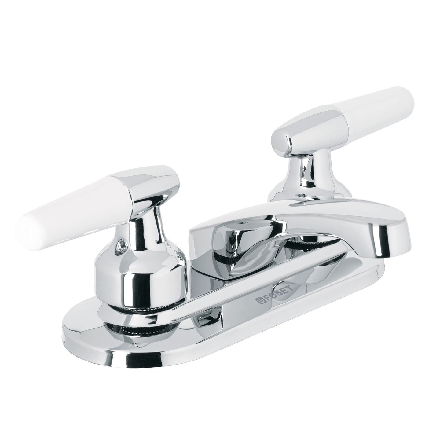 M-048I Mezcladora 4" para lavabo, nariz larga, manerales cono