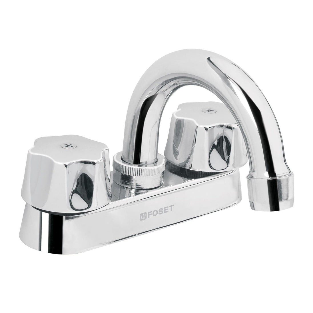 M-050 Mezcladora 4" para lavabo, cuello curvo, cartucho cerámico