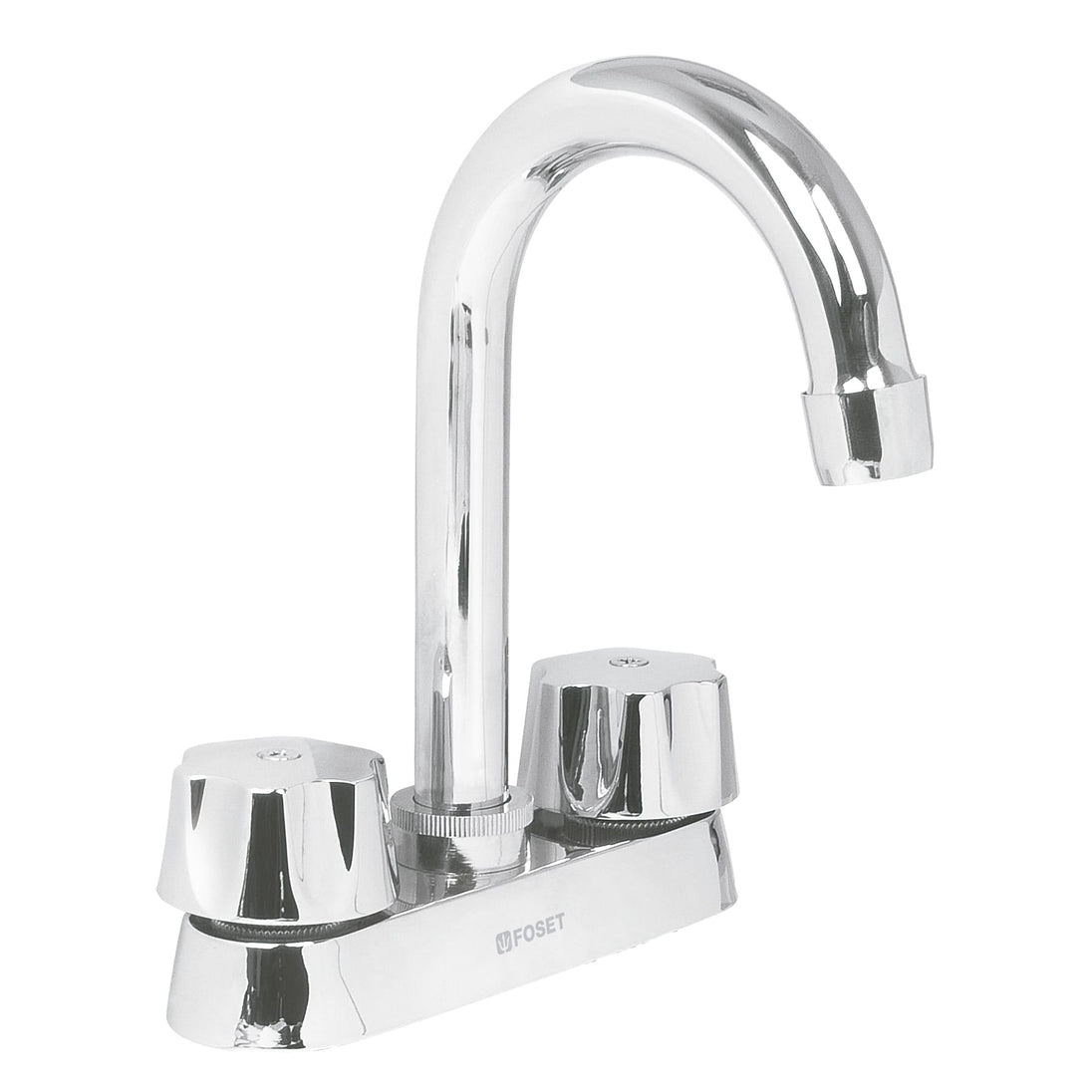 M-060-C Mezcladora 4" para lavabo, cuello bar, cartucho compresión