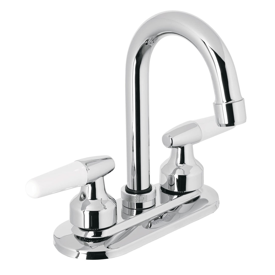 M-060I Mezcladora 4" para lavabo, cuello bar, manerales cono