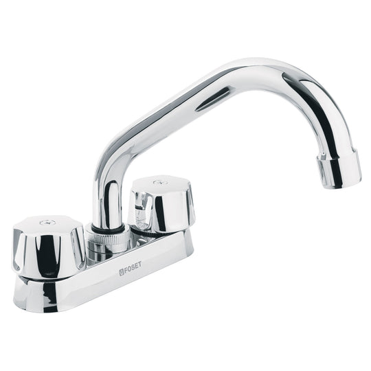 M-070 Mezcladora 4" para lavabo, tubular, cartucho cerámico