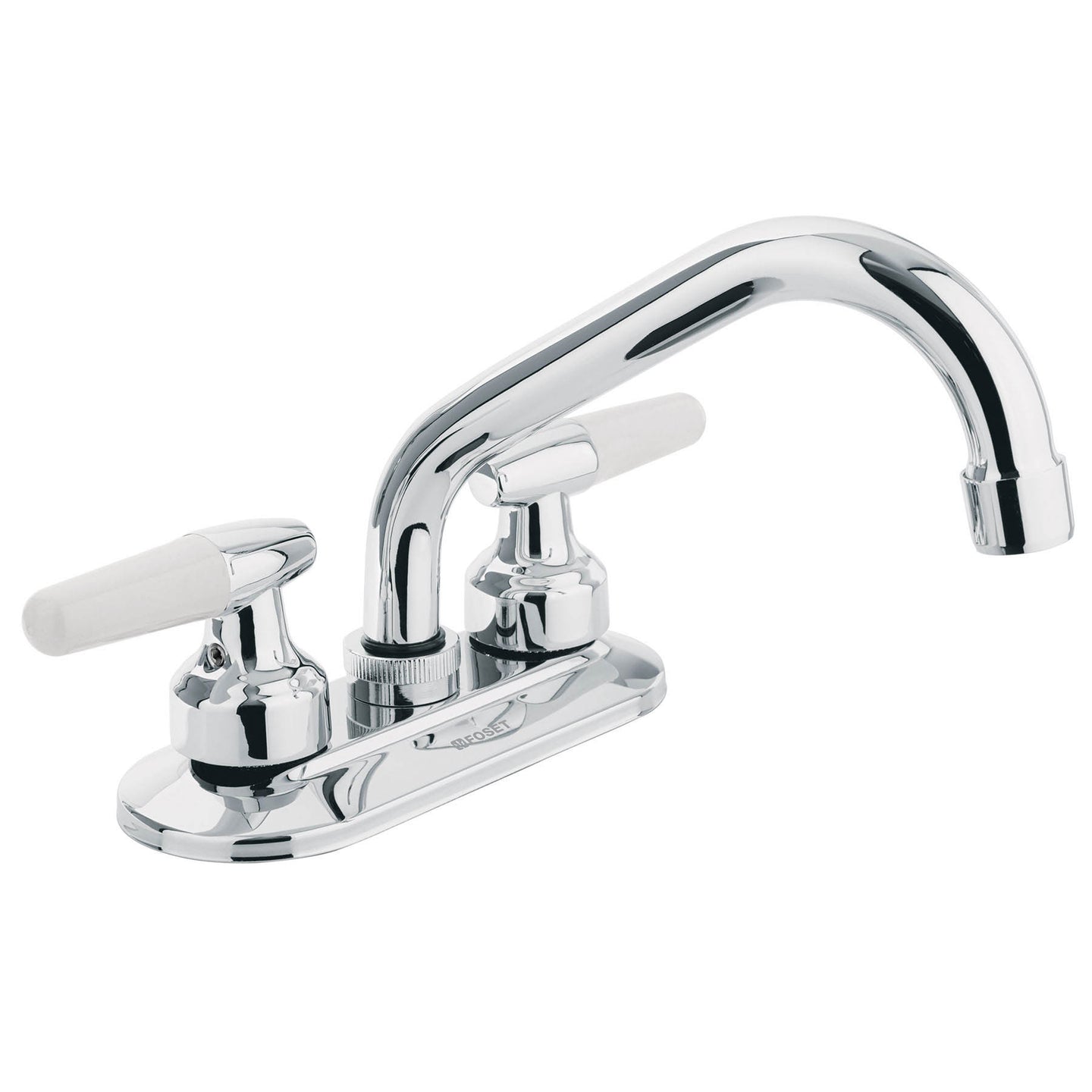 M-070I Mezcladora 4" para lavabo, cuello tubular, manerales cono