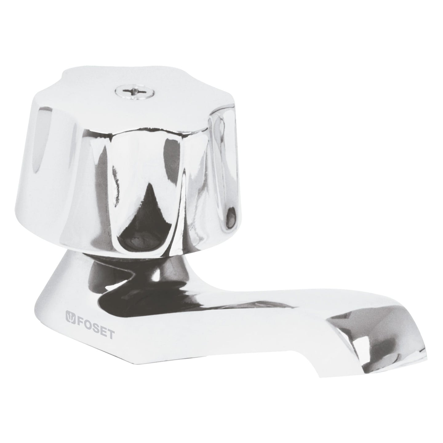 M-142 Llave individual para lavabo, maneral metálico, FOSET BASIC