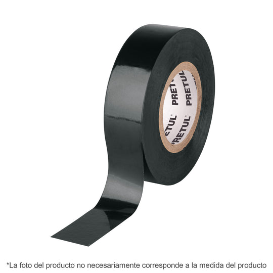 M-33P Cinta de aislar de 18 m x 19 mm, negra, PRETUL