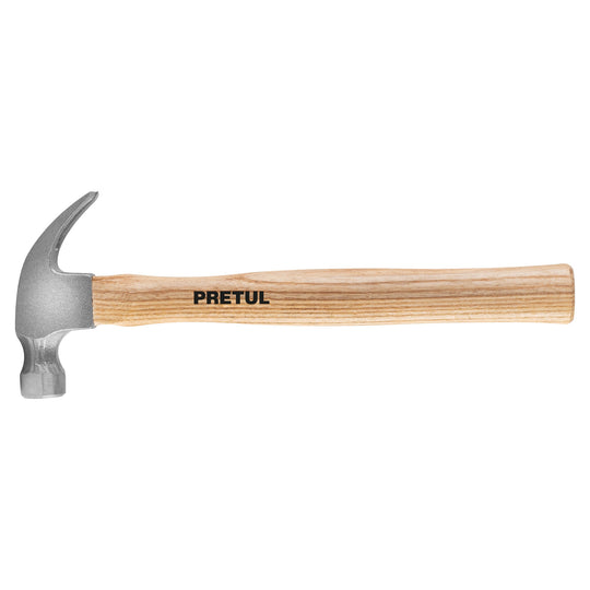 MA-7P Martillo semipulido, 7 oz, uña curva, PRETUL