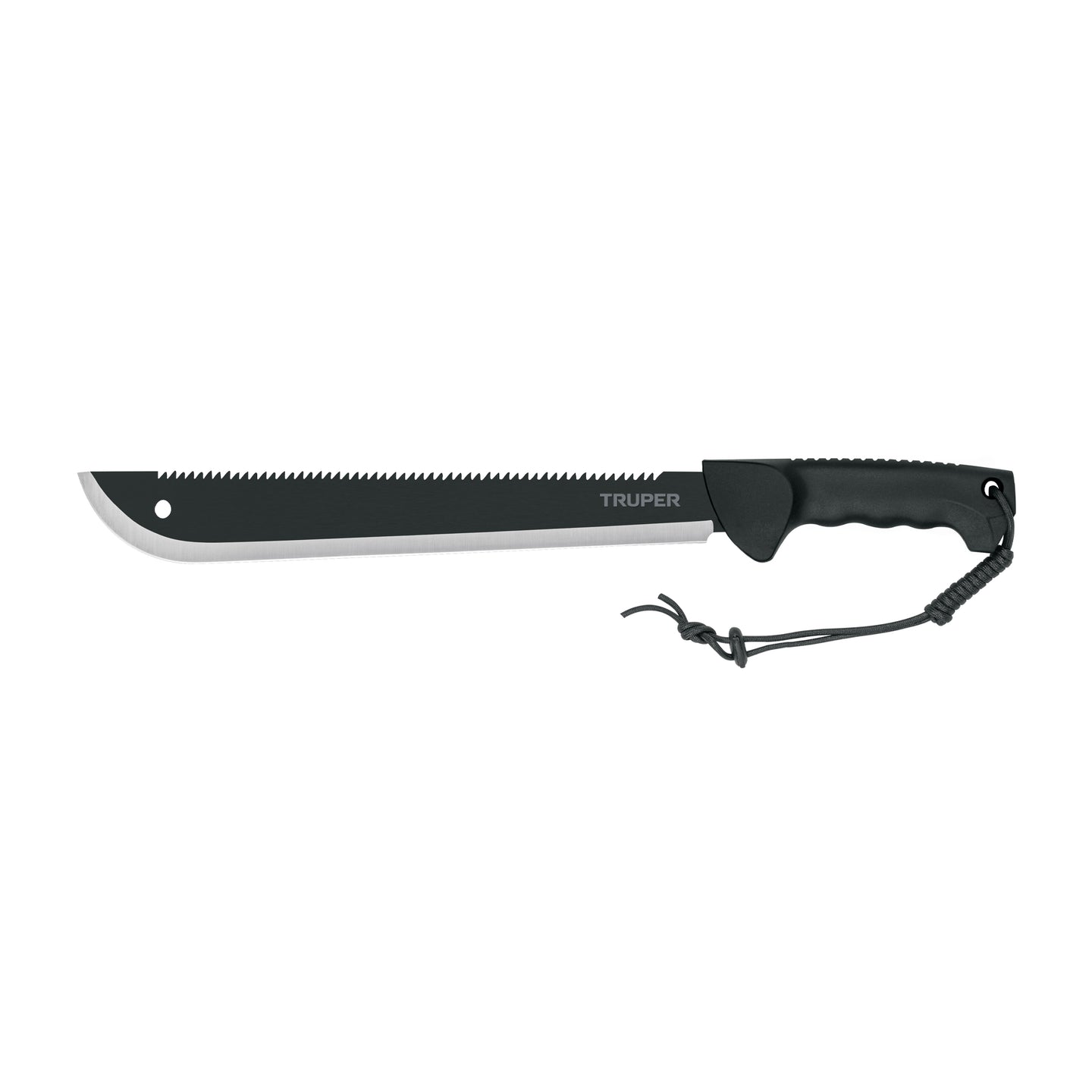 MACH-14X Machete doble filo 14", cacha inyectada, con funda, TRUPER