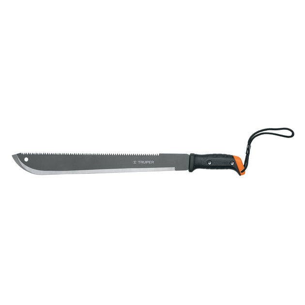 MACH-18 Machete doble filo 18", cacha atornillada, funda de cartón