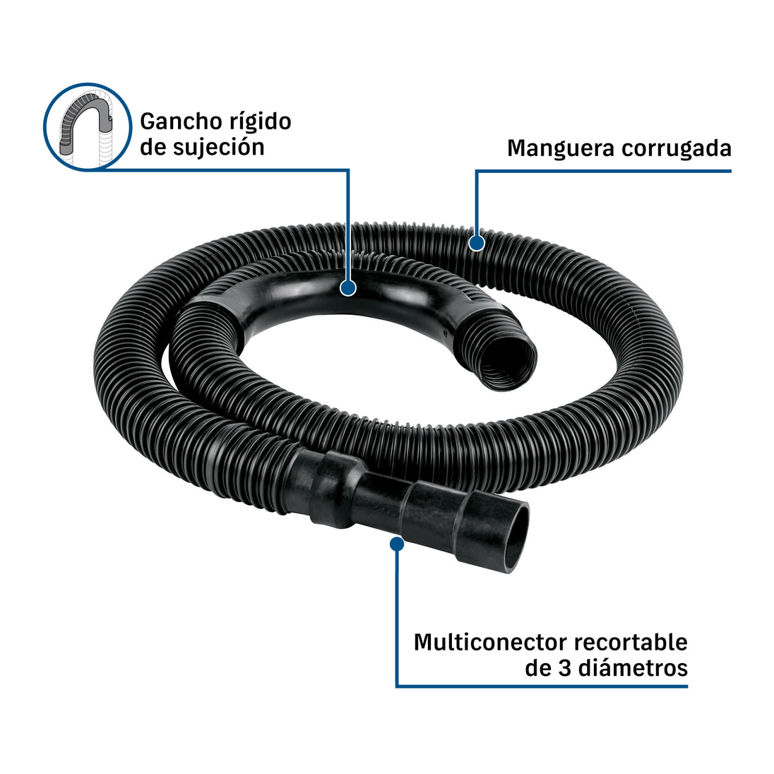 Multiconector recortable Foset MAD-150R | Compatible lavadoras