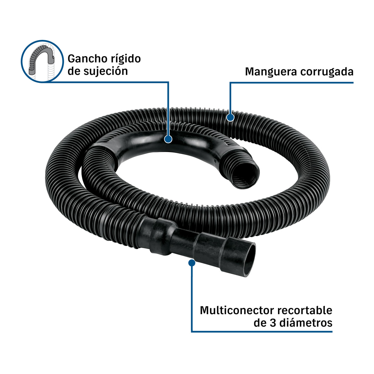 Multiconector recortable Foset MAD-150R | Compatible lavadoras
