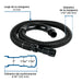 Multiconector recortable Foset MAD-150R | Compatible lavadoras