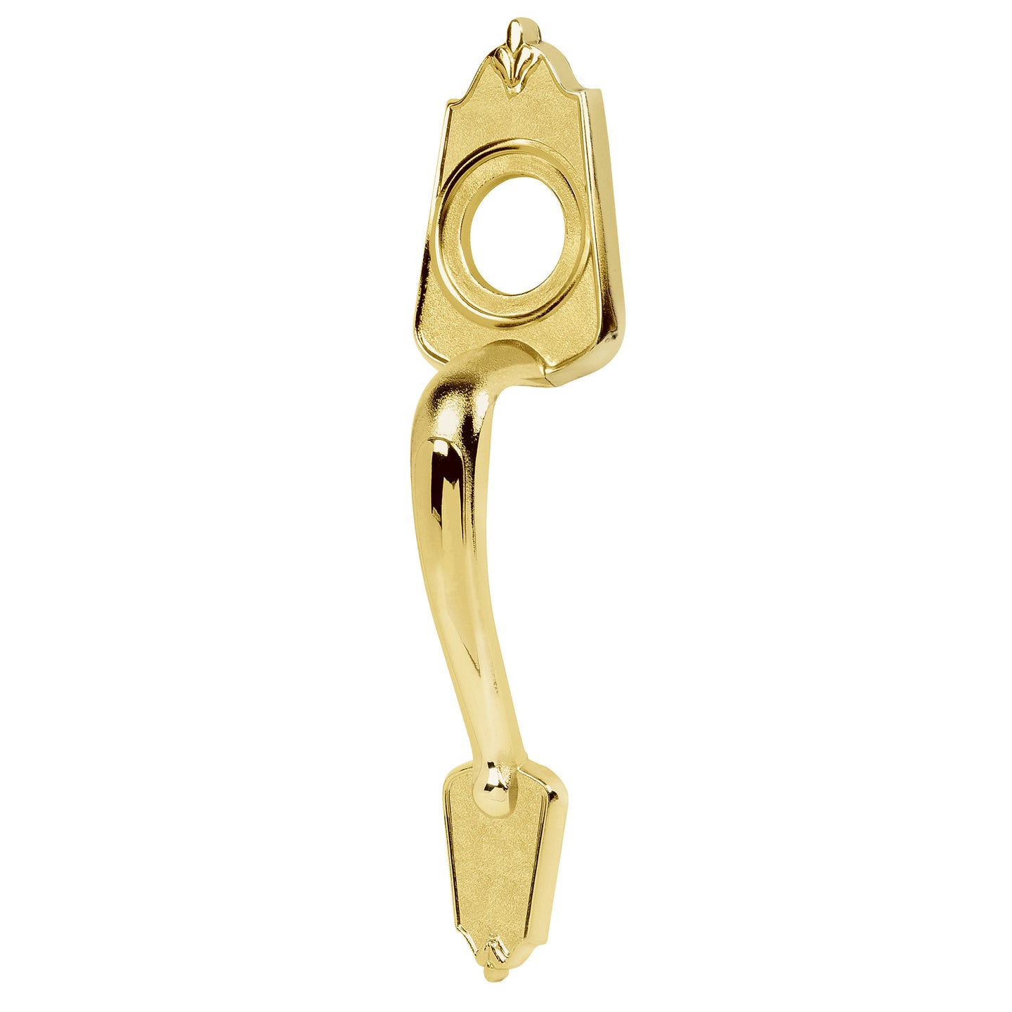 MADE-1 Chapetón metálico para puerta, acabado latón brillante