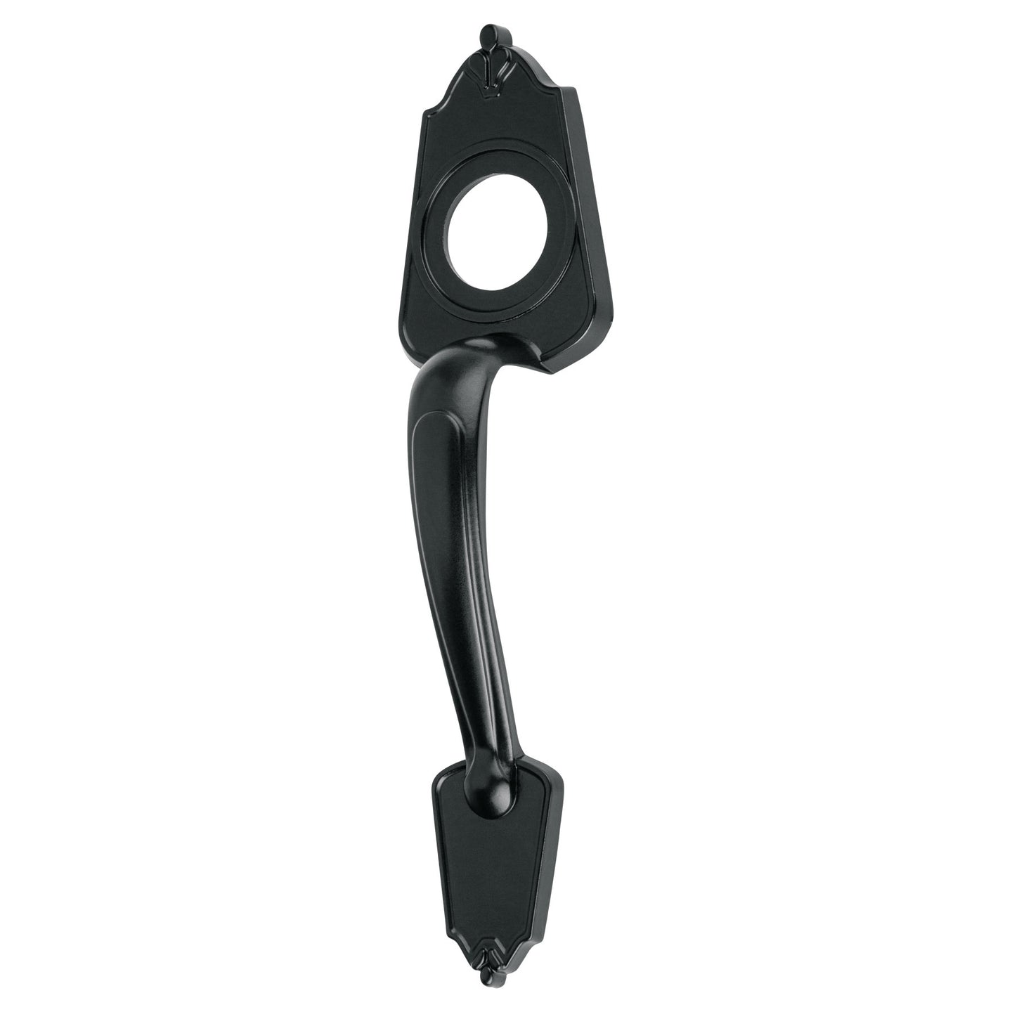 MADE-6 Chapetón metálico para puerta, acabado negro