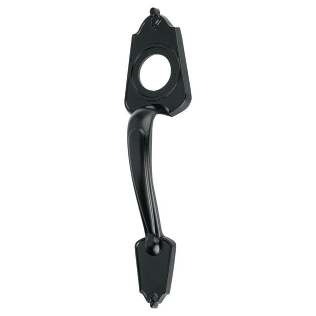 MADE-6 Chapetón metálico para puerta, acabado negro