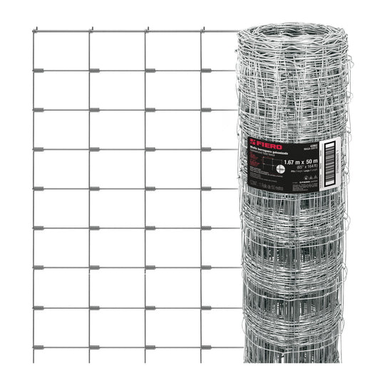 MAGA-50X16 Rollo malla borreguera, 1.67m x 50m acero galvanizado, 31kg