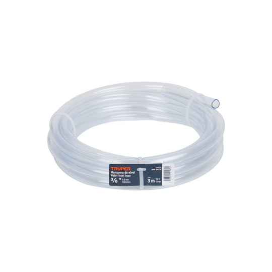 MAN-3/8X3N Manguera de Nivel, 3/8", rollo de 3m, TRUPER