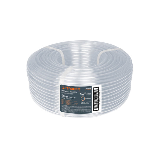 MAN-5/16I Metro de manguera 5/16" industrial en rollo de 100 m, Truper