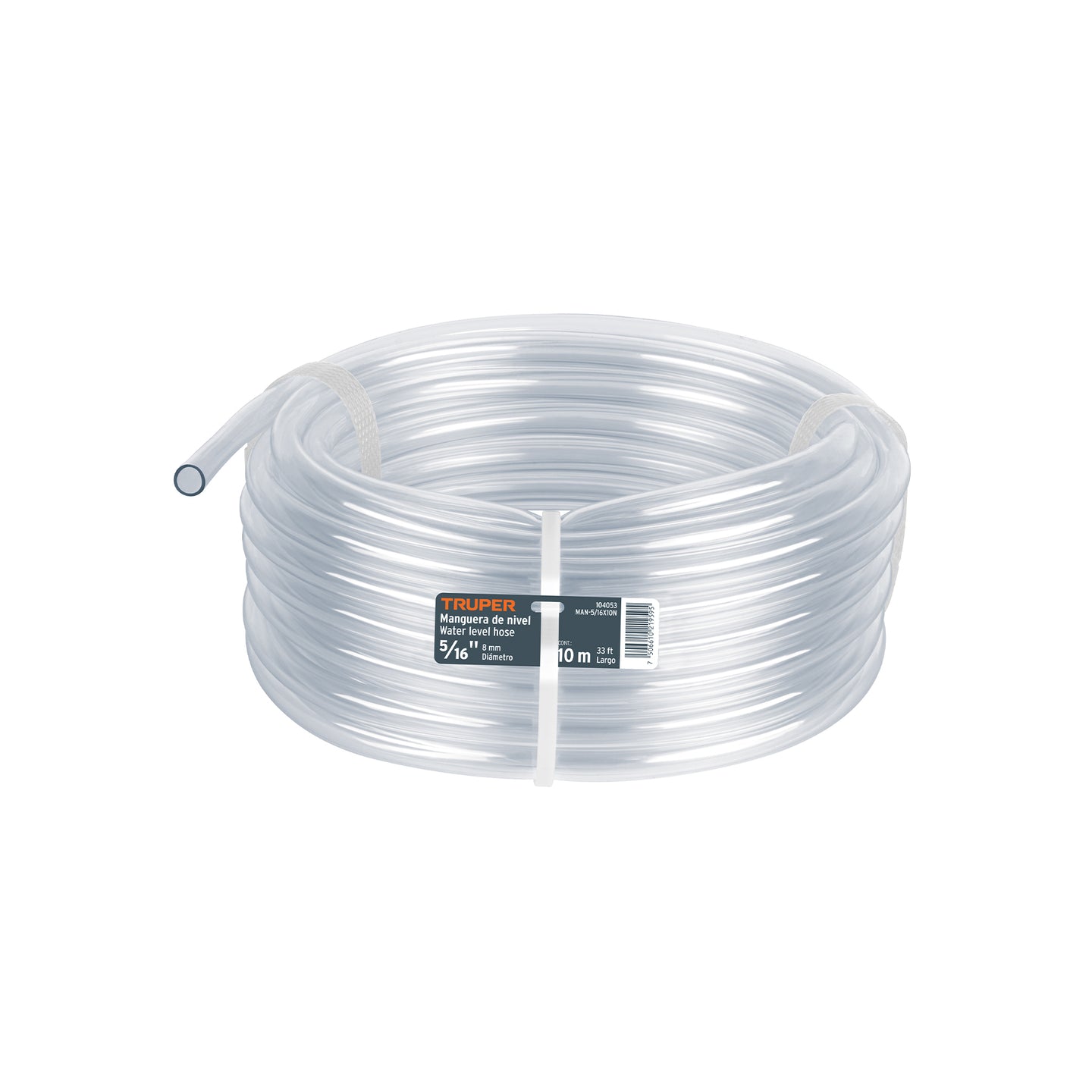 MAN-5/16X10N Manguera de Nivel, 5/16", rollo de 10m, TRUPER