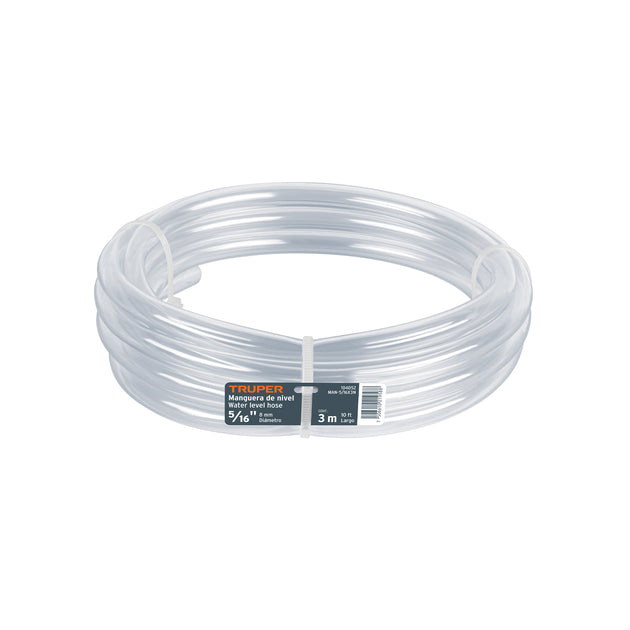 MAN-5/16X3N Manguera de Nivel, 5/16", rollo de 3m, TRUPER