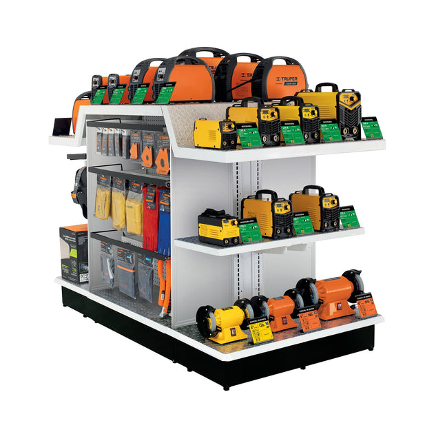 MAQ-SOL Mueble exhibidor con soldadoras